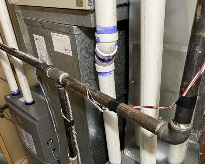Professional gas line installation in Calgary home